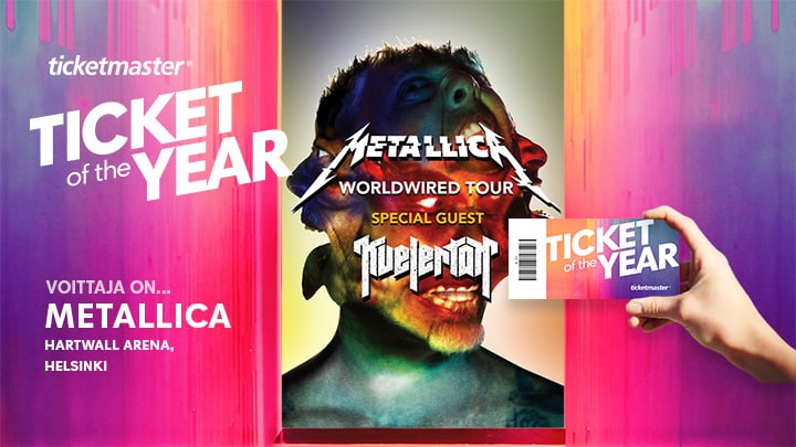 Metallican konsertit kruunattiin vuoden parhaaksi tapahtumaksi