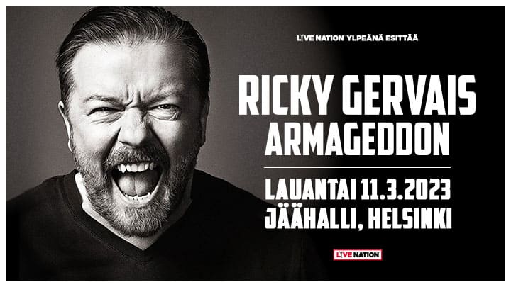 Ricky Gervais Helsinki