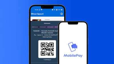 Ticketmaster maksutavat - mobiililippu ja mobilepay kännykän näytöllä