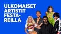 Ulkomaiset artistit festareilla, Zara Larsson, John Legend, Martin Garrix, Rita Ora, Tyga