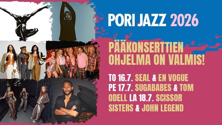 Pori Jazzin pääkonserttiohjelma on valmis!
