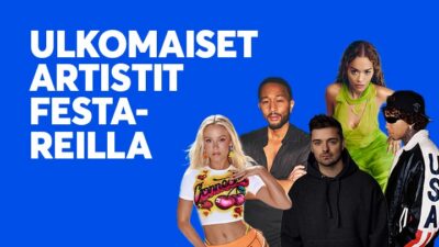 Ulkomaiset artistit festareilla, Zara Larsson, John Legend, Martin Garrix, Rita Ora, Tyga